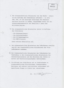 Die Aufgaben des Wissenschaftlichen Mitarbeiter der. Präsidenten Töpliz und Dr.Sarge